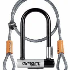 Kryptonite Kryptolok Mini-7 U-Lock W/ 4' Flex Cable 3.25 X 7.0" Locks