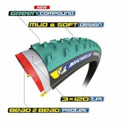 Michelin Power Cyclocross Mud Tire Tubeless Folding 700x33C