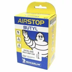 Michelin Airstop Butyl Bike Tube Tubes / Accessories