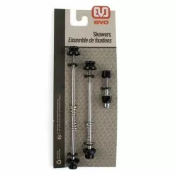 Skewers & Axles EVO Hex Bike Skewers Wheels & Seatpost 3 Piece Set Mountain 100/135mm