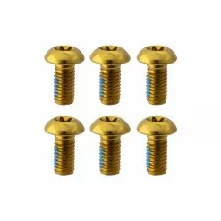 Clarks Anodized Disc Rotor Bolts 6-Bolt 6 Clarks Anodized Disc Rotor Bolts 6-Bolt