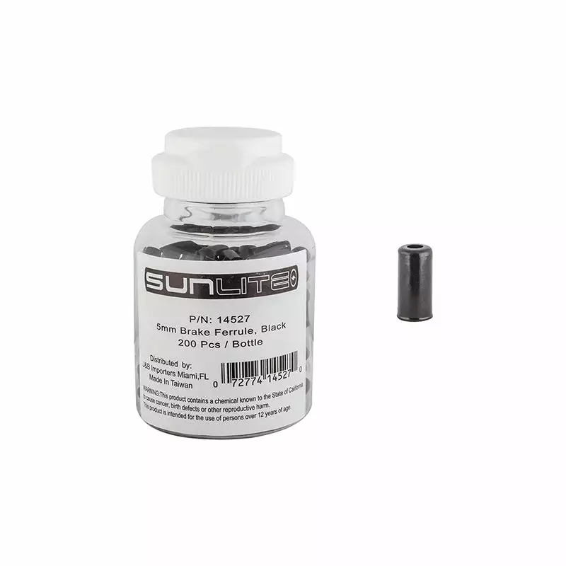 Sunlite Brake Cable Ferrules 5mm Cables 1 Sunlite Brake Cable Ferrules 5mm Cables