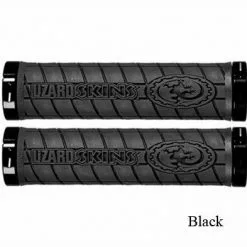 Grips & Road Tape Lizard Skins Logo Lock On Grips W/ Clamps Kit