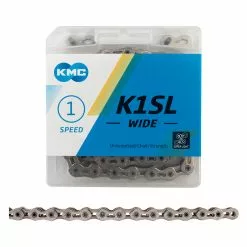 Chains / Chain Guides KMC K1SL Wide Single Speed Chain 1/2x1/8"