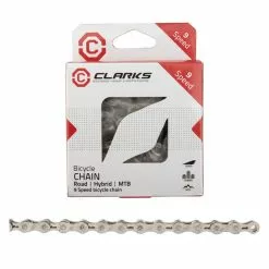 Clarks Self Lubricating 9 Speed Chain Chains / Chain Guides