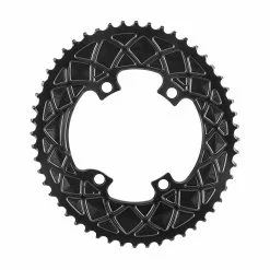 Chainrings Absolute Black Oval 110/4 BCD 2X Chainring For Shimano R9100/8000/7000