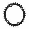 Chainrings Absolute Black Oval 110/4 BCD 2X Chainring For Shimano R9100/8000/7000