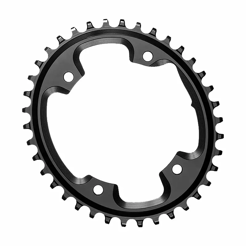 Chainrings Absolute Black Oval CX 1x NW Traction Chainring 4-Bolt 1/9/10/11/12-Speed 1 Chainrings Absolute Black Oval CX 1x NW Traction Chainring 4-Bolt 1/9/10/11/12-Speed
