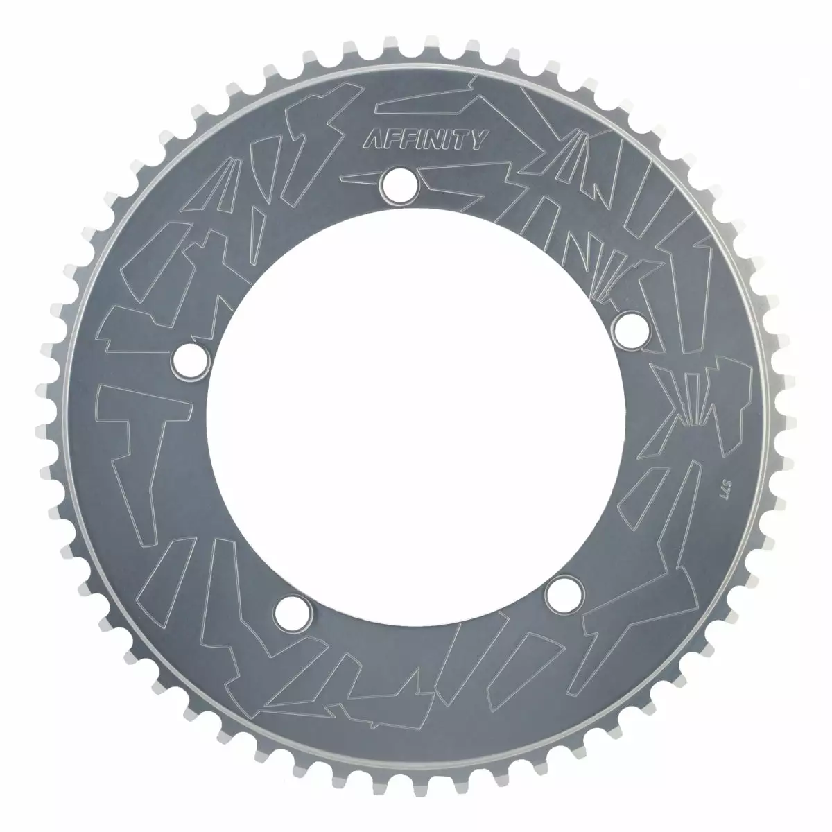 Affinity Pro Track Chainring 144mm 5-bolt 1/2" X 1/8" Chainrings 2 Affinity Pro Track Chainring 144mm 5-bolt 1/2" X 1/8" Chainrings