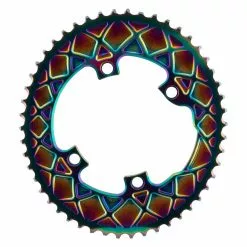Absolute Black Oval 110/4 BCD 2X Chainring For Shimano R9100/8000/7000 10/11/12-Speed