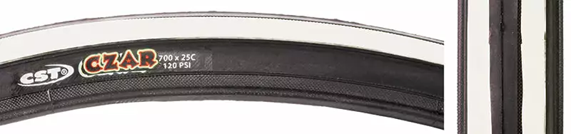 Tires CST Premium CZAR Dual Compound Tire Wire Bead 700c 8 Tires CST Premium CZAR Dual Compound Tire Wire Bead 700c