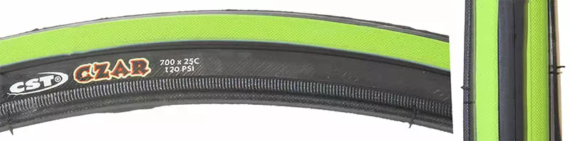 Tires CST Premium CZAR Dual Compound Tire Wire Bead 700c 6 Tires CST Premium CZAR Dual Compound Tire Wire Bead 700c