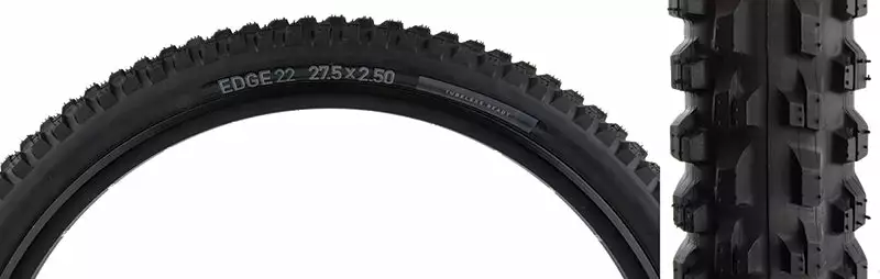 Tioga Edge 22 Dual Front Tubeless Folding Tire 27.5" 1 Tioga Edge 22 Dual Front Tubeless Folding Tire 27.5"