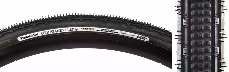 Tires Panaracer GravelKing SK+ Plus Folding Tubeless Tire 700c 2 Tires Panaracer GravelKing SK+ Plus Folding Tubeless Tire 700c