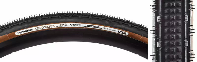 Tires Panaracer GravelKing SK+ Plus Folding Tubeless Tire 700c 3 Tires Panaracer GravelKing SK+ Plus Folding Tubeless Tire 700c