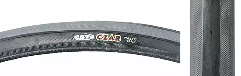Tires CST Premium CZAR Dual Compound Tire Wire Bead 700c 3 Tires CST Premium CZAR Dual Compound Tire Wire Bead 700c
