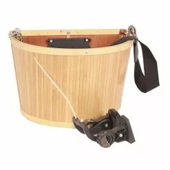 Evo E-Cargo Bamboo QR Front Bike Basket Baskets