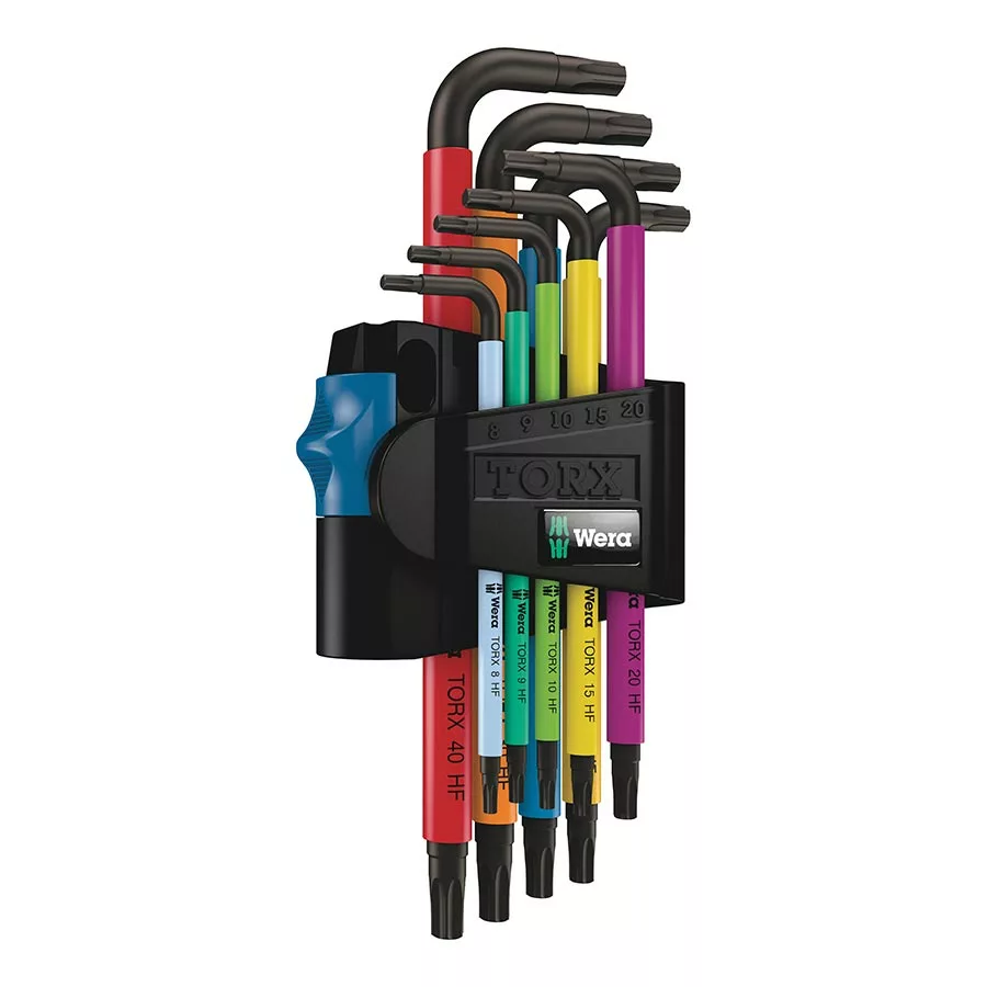 Wera Bike Tools Tools Wera Bicycle Multicolor L-Key Torx Wrench Set Tool 967 SL TORX HF 1 Wera Bike Tools Tools Wera Bicycle Multicolor L-Key Torx Wrench Set Tool 967 SL TORX HF
