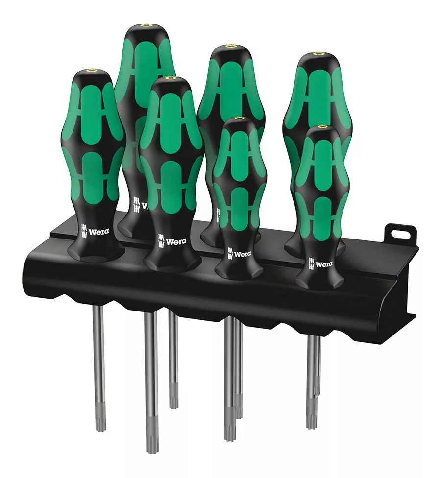 Wera Bike Tools Wera Bicycle Screwdriver Set Tool W/Rack 367/7 HF Torx Set 1 Wera Bike Tools Wera Bicycle Screwdriver Set Tool W/Rack 367/7 HF Torx Set