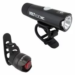 Cateye Volt 100XC Front / ORB Rear Combo USB Light Set Lights