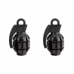 Black Ops Grenade Schrader Tube Valve Caps