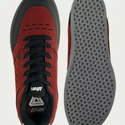 Afton Mens Keegan MTB Cycling Shoes Black/Maroon/Grey