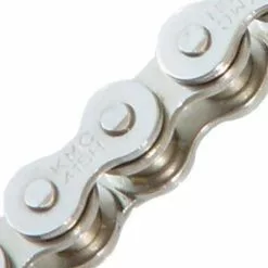 KMC 415H-NP Heavy Duty Bike Chain 98 Links Silver 3/16"