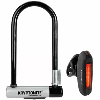 Lights Kryptonite Kryptolok Std U-Lock W/Avenue R-20 Taillight 1 Lights Kryptonite Kryptolok Std U-Lock W/Avenue R-20 Taillight