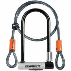 Kryptonite Kryptolok Standard U-Lock Shackle W/Flex Cable 4 X 9"