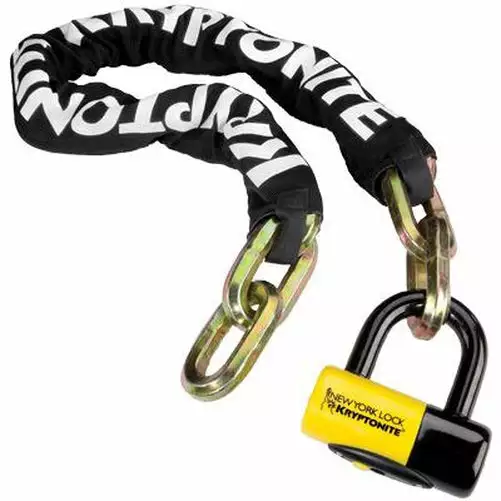Locks Kryptonite New York Chain 1410 & New York Disc Lock 3.3ft. 1 Locks Kryptonite New York Chain 1410 & New York Disc Lock 3.3ft.