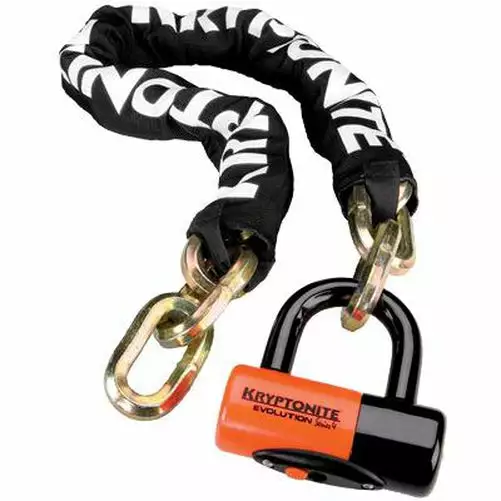 Locks Kryptonite New York Chain 1210 & Evolution 4 Disc Lock 3.25ft. 1 Locks Kryptonite New York Chain 1210 & Evolution 4 Disc Lock 3.25ft.