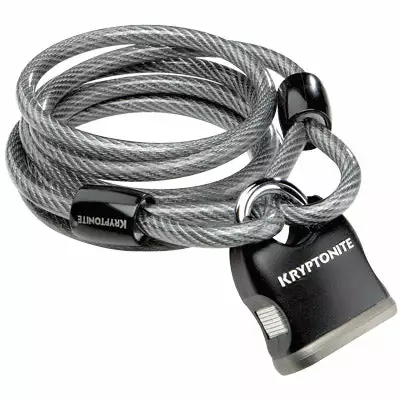 Kryptonite Kryptoflex 818 Looped Cable & Key PadLock 1 Kryptonite Kryptoflex 818 Looped Cable & Key PadLock