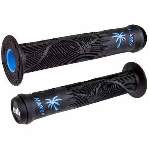 ODI Hucker BMX Signature Soft Grips W/ Flange 160mm 1 ODI Hucker BMX Signature Soft Grips W/ Flange 160mm