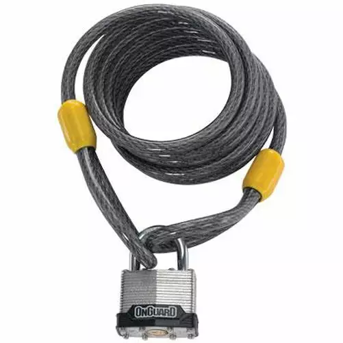 OnGuard Locks ONGUARD Doberman Padlock & Cable Lock 8033 1 OnGuard Locks ONGUARD Doberman Padlock & Cable Lock 8033