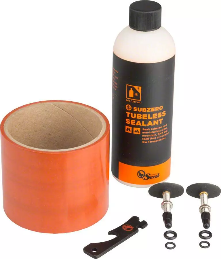 Orange Seal Cycling Tubes / Accessories Orange Seal FatBike Tire Tubeless Kit W/ SubZero Sealant 1 Orange Seal Cycling Tubes / Accessories Orange Seal FatBike Tire Tubeless Kit W/ SubZero Sealant