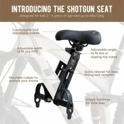Saddles ShotGun Front Mounted MTB Child Bike Seat