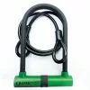 UltraCycle Mini Key Bicycle U-Lock Shackle W/Cable 3.5 X 5.5'' Locks