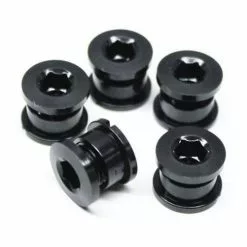 UltraCycle Alloy Chainring Bolts Black Set Of 5 Chainrings
