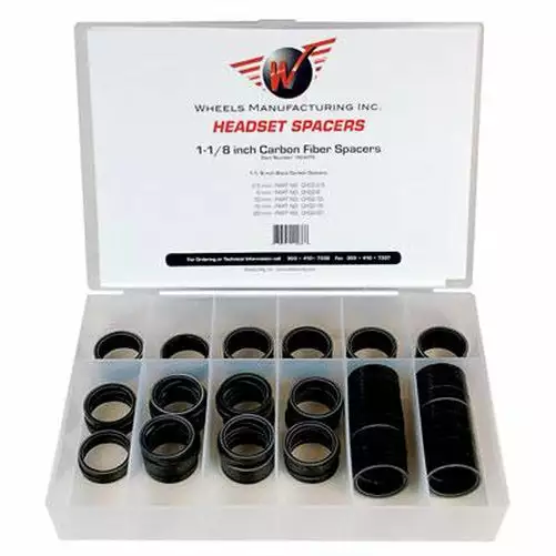 Wheels Manufacturing Carbon Headset Spacer Set (62) Piece 1 Wheels Manufacturing Carbon Headset Spacer Set (62) Piece