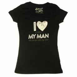 DHD Wear Women's I Love My Man T-Shirt