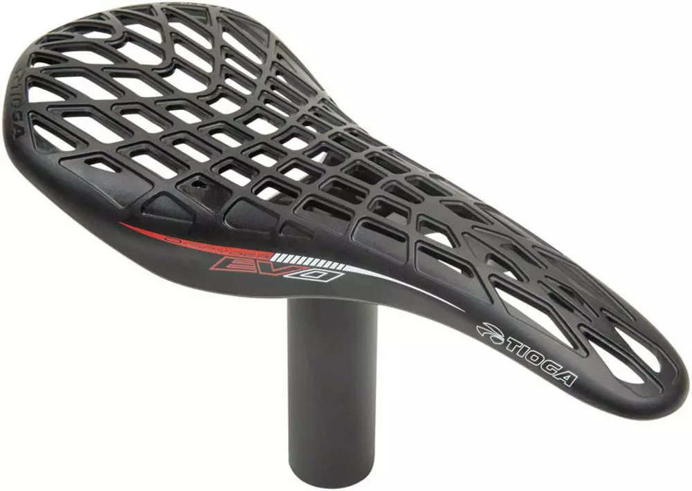 Tioga D-Spyder Evo Saddle + Carbonite Integrated Seapost 27.2 1 Tioga D-Spyder Evo Saddle + Carbonite Integrated Seapost 27.2