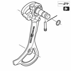 Shimano XT RD M770 Rear Derailleur Cage Plate Derailleurs