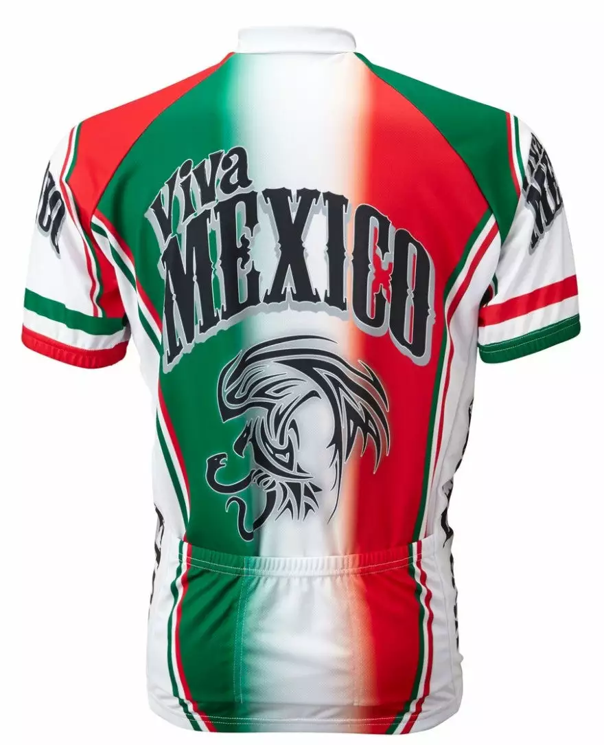 World Jerseys Viva Mexico Mens Cycling Jersey 2 World Jerseys Viva Mexico Mens Cycling Jersey